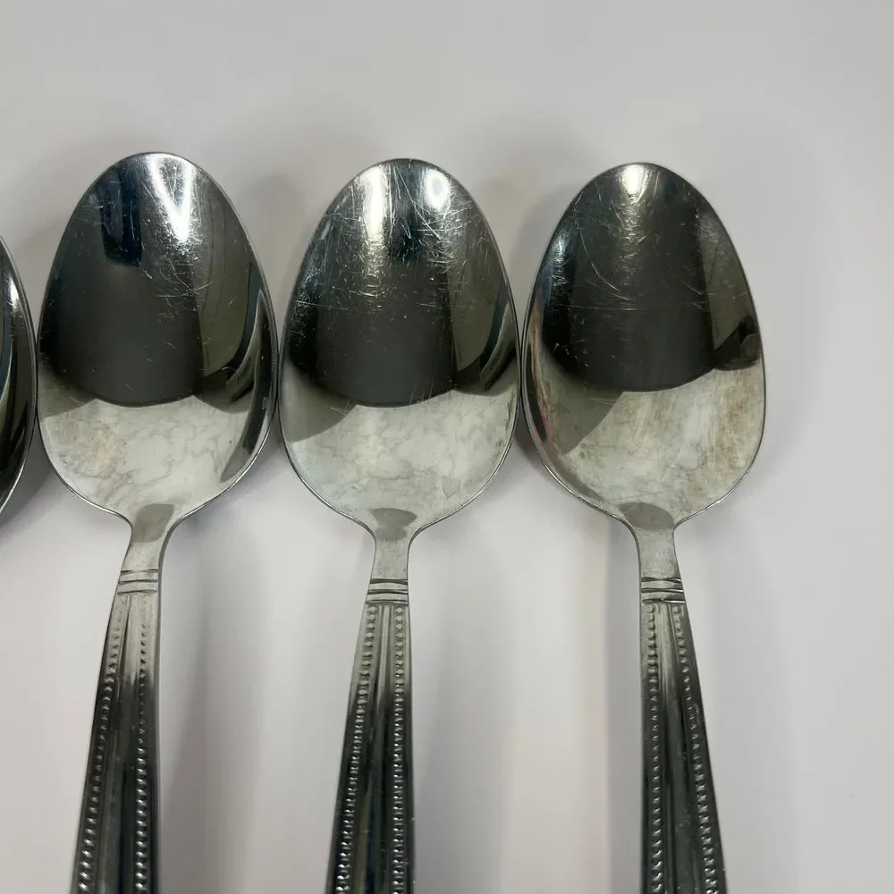 Set of 6 Pfaltzgraff Miranda Glossy Soup Spoons – 8